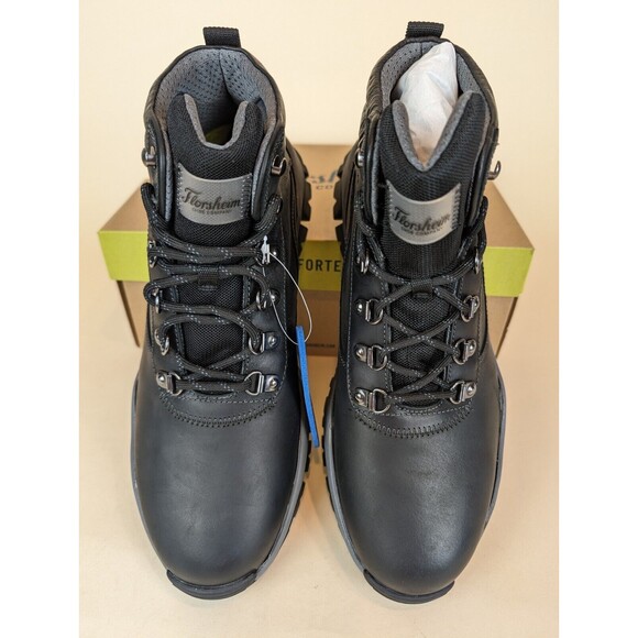 Florsheim Boots Mens 8.5 Xplor Plain Toe Alpine Black Leather Waterproof NEW main image 10